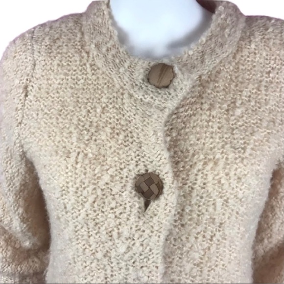 Anthropologie HWR Cardigan Sweater Pink Nubby Fox - Picture 4 of 8